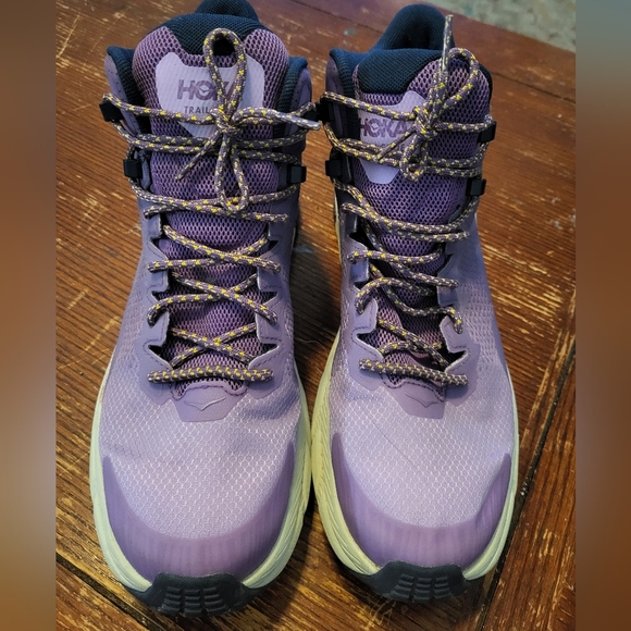 Hoka One One Trail Code GTX Wmns Size 11 B Hiking Shoes Purple Amethyst Goretex - Picture 5 of 11